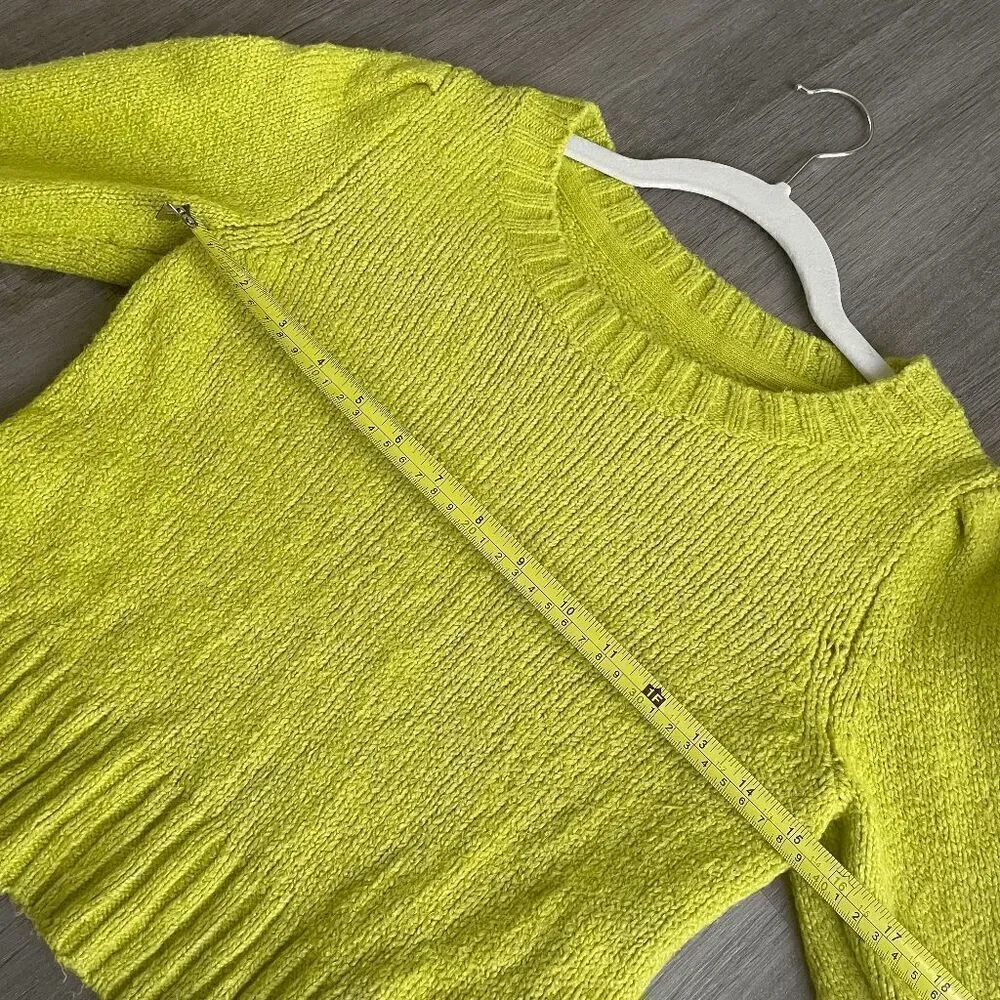 Anthropologie Mauve Crewneck Puff-sleeve Sweater XSmall - Picture 9 of 9